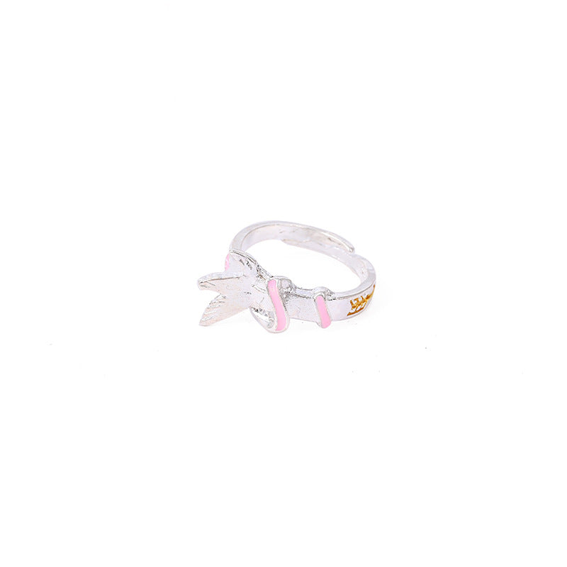 Anime Digimon Angewomon and Angemon Ring Couple Jewelry Anime